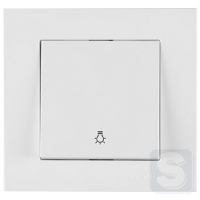 Вимикач одноклавішний КНОПОЧНИЙ Arvia Electric KAREN Білий (20 01 1000 205)